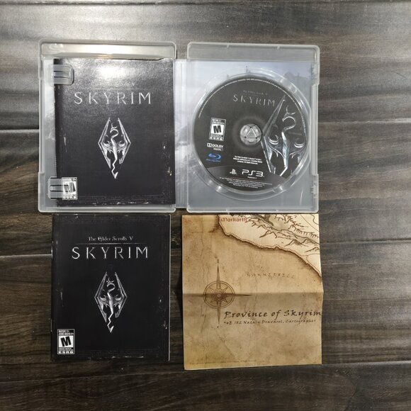 Sony PlayStation 3, PS3, The Elder Scrolls V: Skyrim. With Manual & Map - Picture 5 of 5